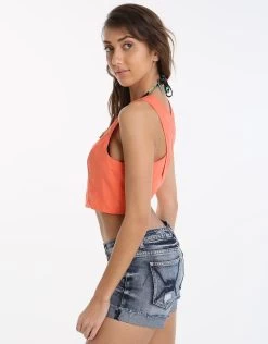 Seafolly Rails Top - Nectarine -Fashionable Swimwear Store seafolly rails top nectarine 4