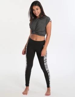 Seafolly Twist Front Crop Tee - Grey Marle -Fashionable Swimwear Store seafolly twist front crop tee grey marle 4