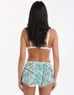 Sunseeker Geometric Tribe Shorts - Pistachio -Fashionable Swimwear Store sunseeker geometric tribe shorts pistachio 3