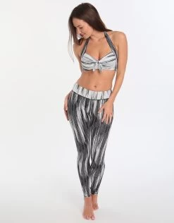 Sunseeker Let's Get Physical Tights - Black White -Fashionable Swimwear Store sunseeker lets get physical tights black white 3