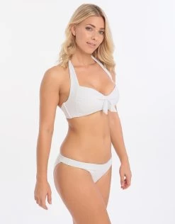 Sunseeker Solids Hipster Pant - White -Fashionable Swimwear Store sunseeker solids hipster pant white 4