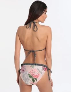 Ted Baker Palace Gardens Triangle Frill Bikini Top - Grey -Fashionable Swimwear Store ted baker palace gardens triangle frill bikini top grey 4